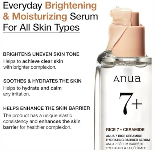 ANUA Rice Ceramide 7 Hydrating Barrier Serum