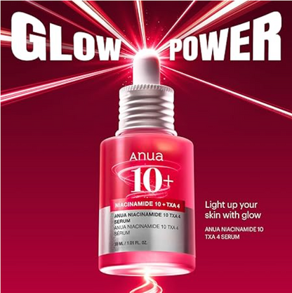 ANUA 10% Niacinamide+ 4% TXA Serum, Ceramide, Hyaluronic Acid, Tranexamic Acid, Vitamin B12 Natural color, Korean Glass Skin