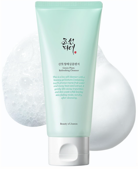 Beauty of Joseon Green Plum Refreshing Gel Cleanser Deep Pore Cleansing Acne Face Wash Blackhead Remover for All Skin Types 100ml