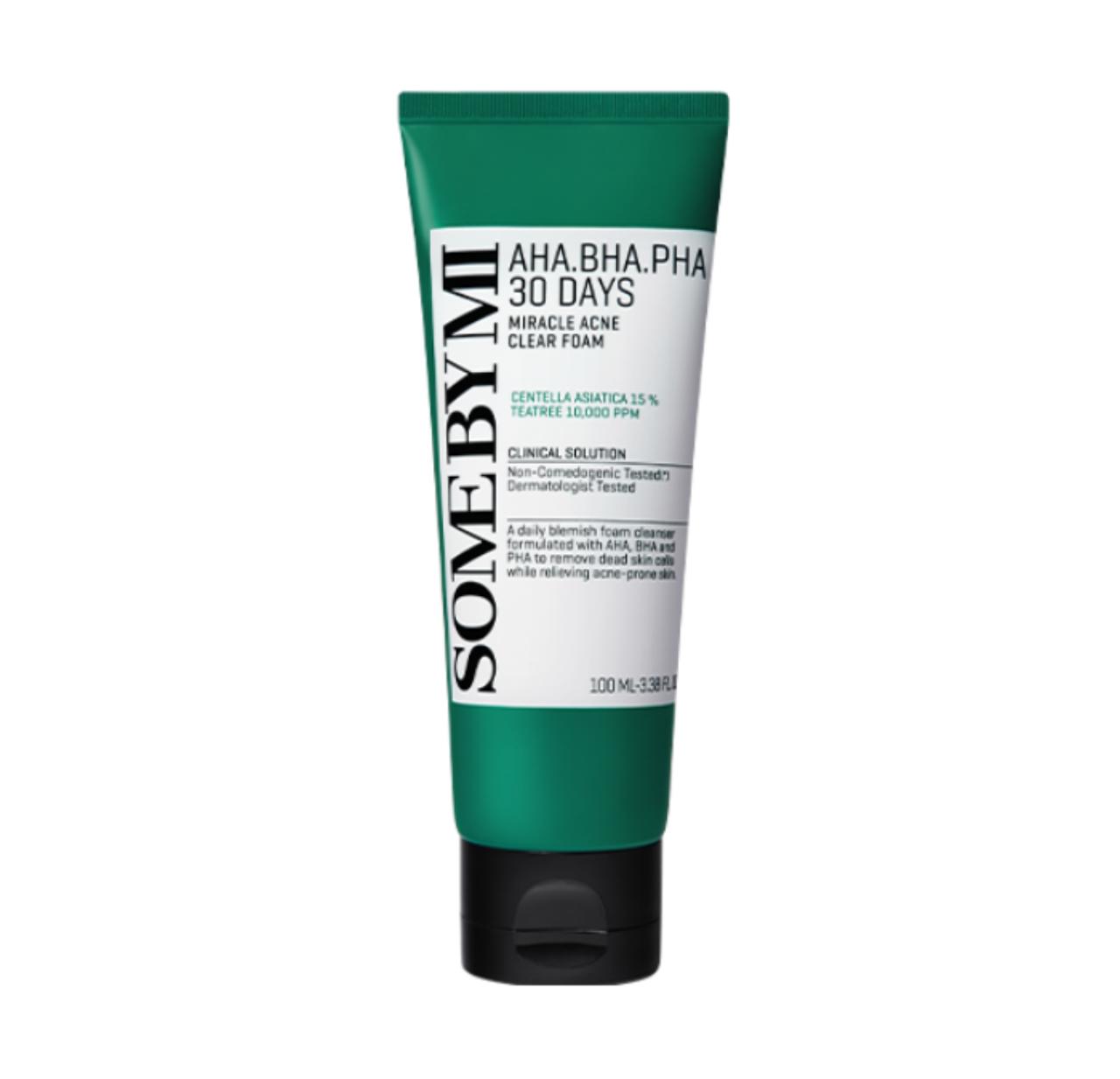 SOME BY MI "" AHA.BHA.PHA 30 Days Miracle Acne Clear Foam (100 ml)